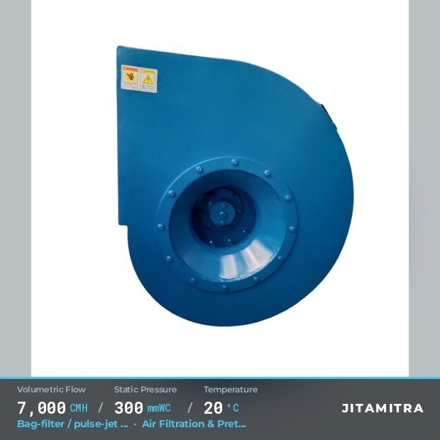Jitamitra Air Filtration & Pretreatment fan — real dispatched build