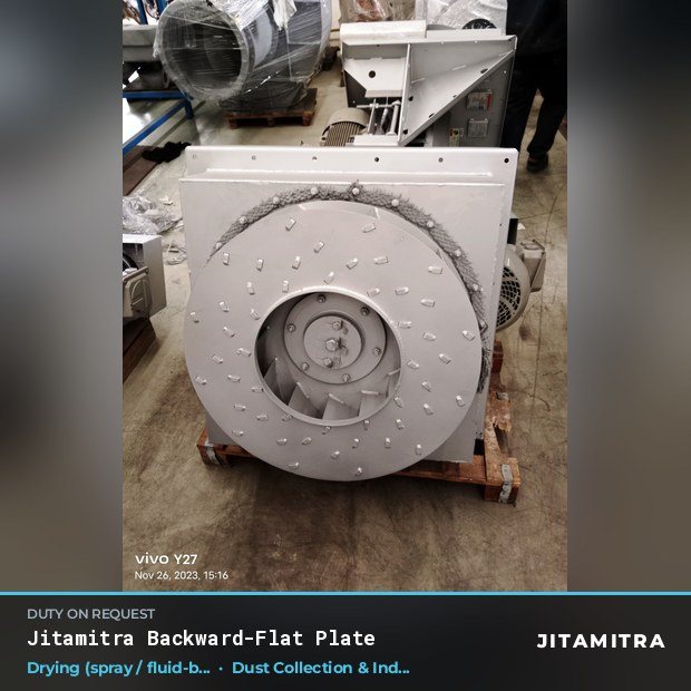 Jitamitra Dust Collection & Industrial Ventilation fan — real dispatched build