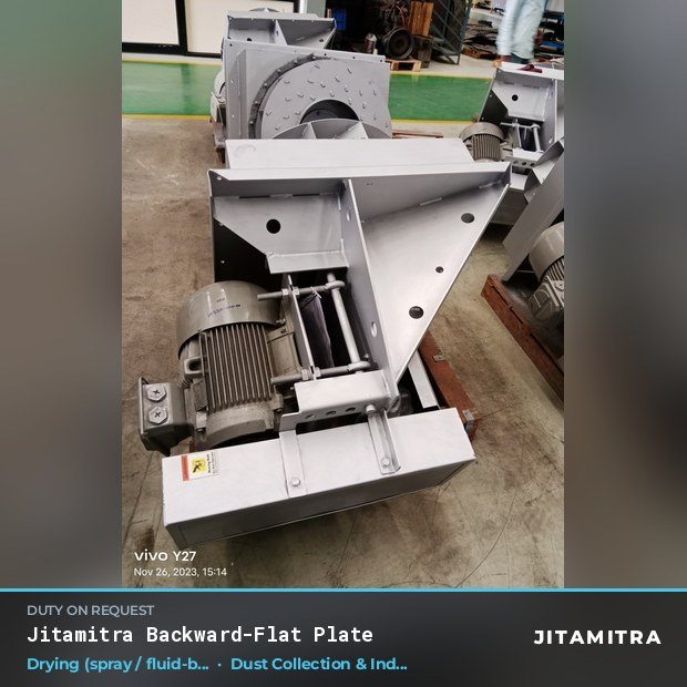 Jitamitra Dust Collection & Industrial Ventilation fan — real dispatched build