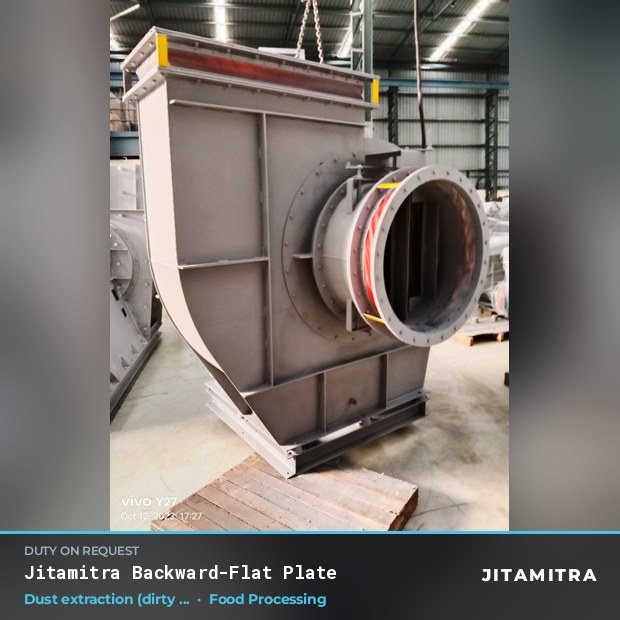 Jitamitra Food Processing fan — real dispatched build
