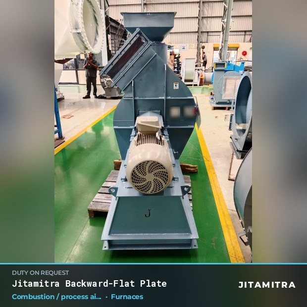 Jitamitra Furnaces fan — real dispatched build