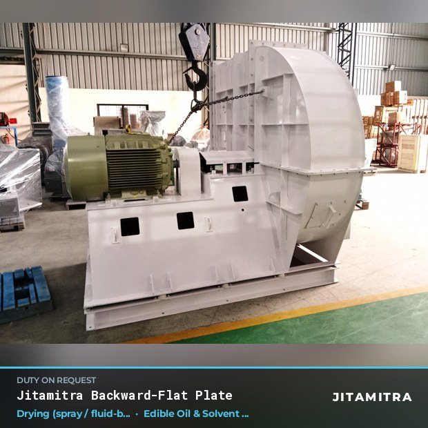 Jitamitra Edible Oil & Solvent Extraction fan — real dispatched build