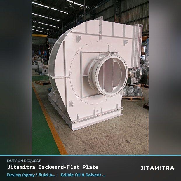 Jitamitra Edible Oil & Solvent Extraction fan — real dispatched build