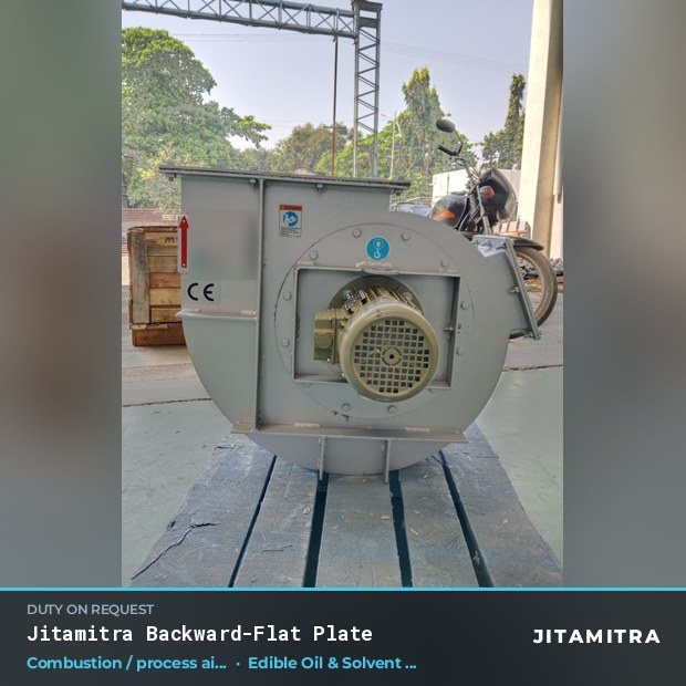 Jitamitra Edible Oil & Solvent Extraction fan — real dispatched build
