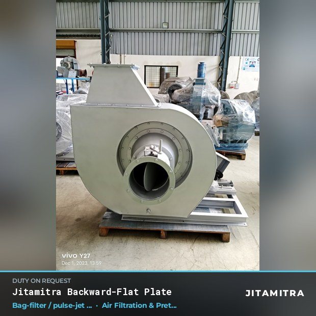 Jitamitra Air Filtration & Pretreatment fan — real dispatched build