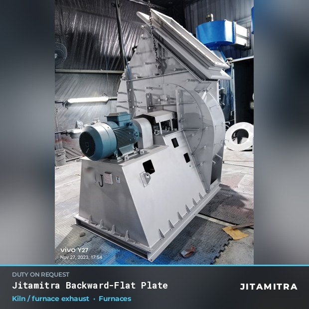 Jitamitra Furnaces fan — real dispatched build
