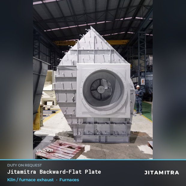 Jitamitra Furnaces fan — real dispatched build