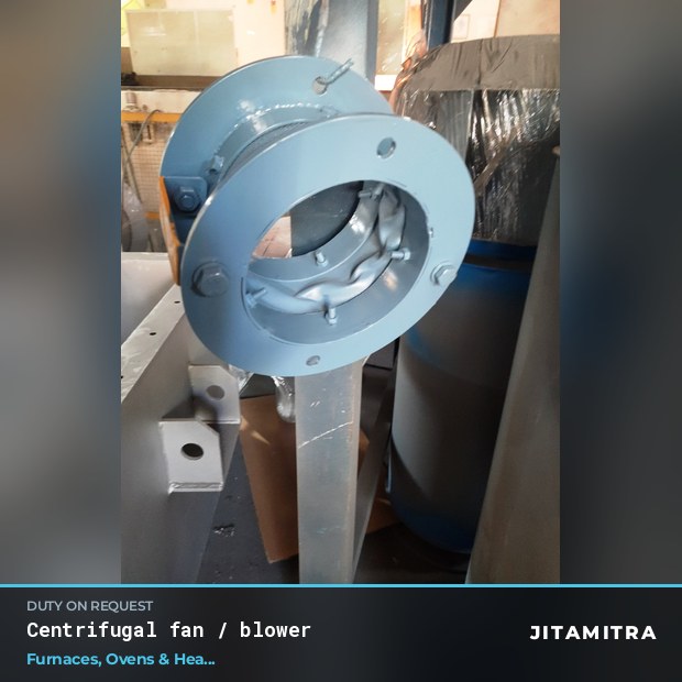 Centrifugal fan built by Jitamitra in furnaces, ovens and heat treatment