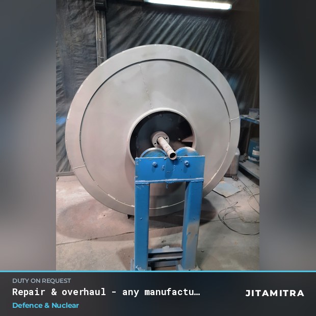 Centrifugal fan built by Jitamitra in defence and nuclear facilities