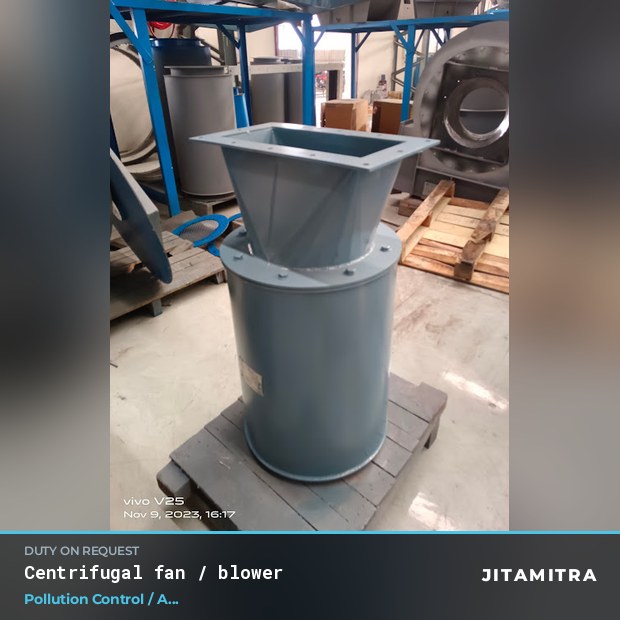 Centrifugal fan built by Jitamitra in pollution control OEMs