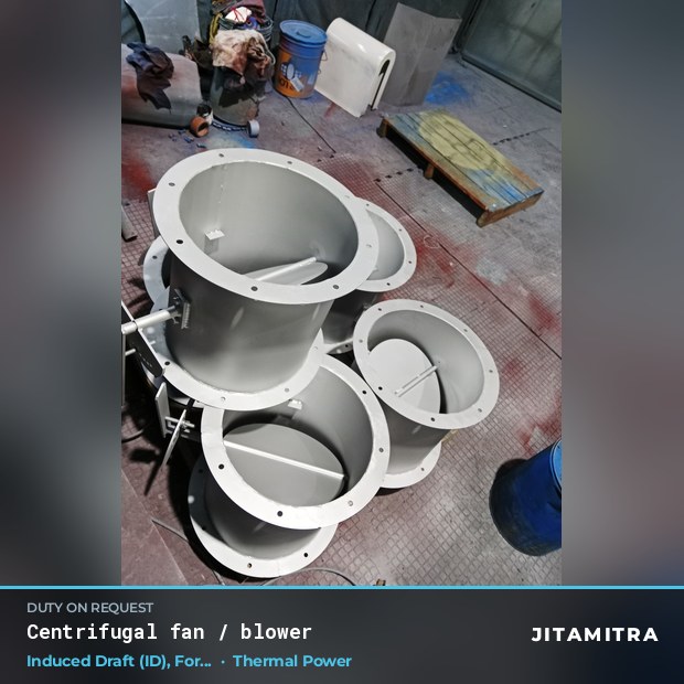 Centrifugal fan built by Jitamitra for induced draught in thermal power plants