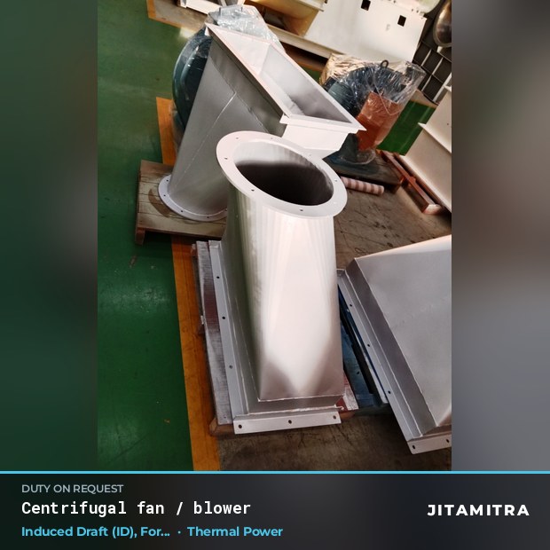 Centrifugal fan built by Jitamitra for induced draught in thermal power plants