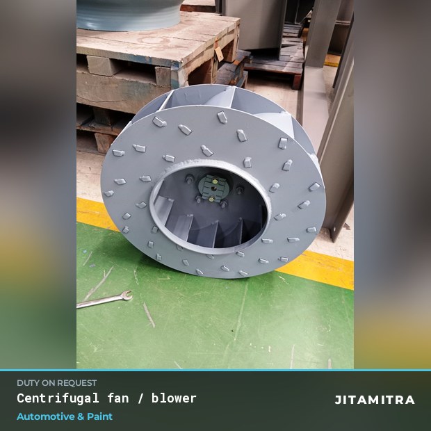 Centrifugal fan built by Jitamitra in automotive paint shops