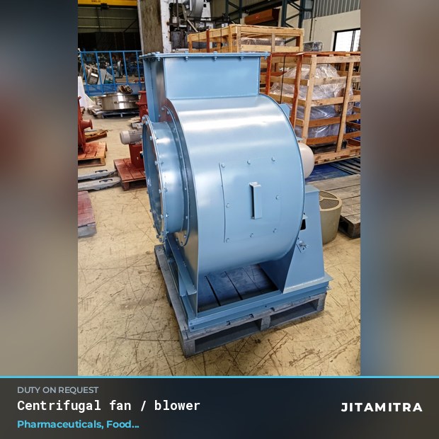 Centrifugal fan built by Jitamitra in pharmaceutical plants