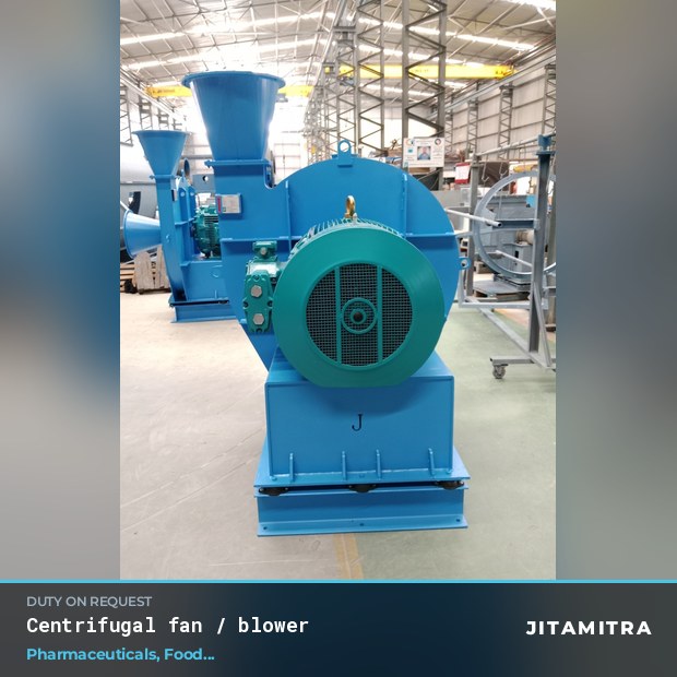 Centrifugal fan built by Jitamitra in pharmaceutical plants