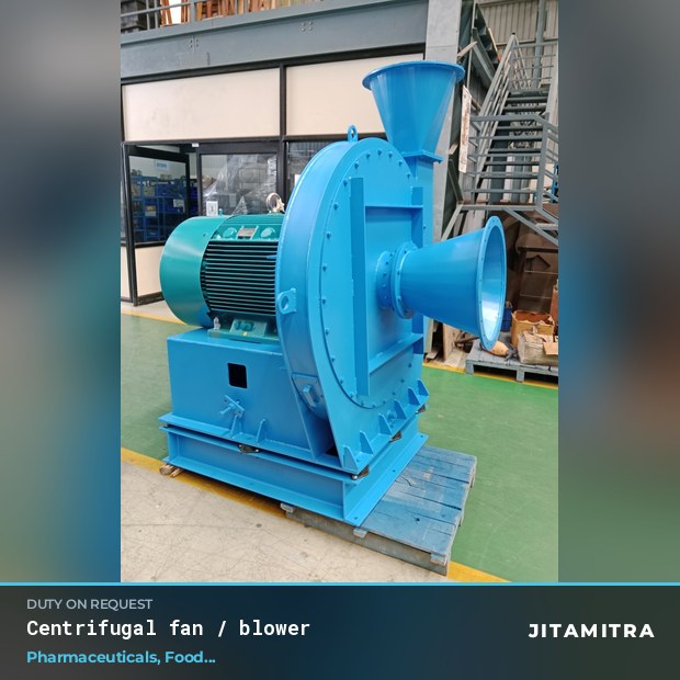 Centrifugal fan built by Jitamitra in pharmaceutical plants