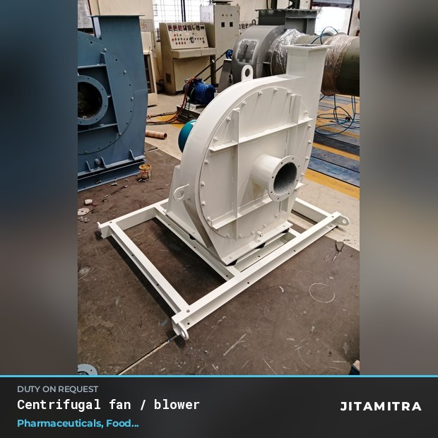 Centrifugal fan built by Jitamitra in pharmaceutical plants