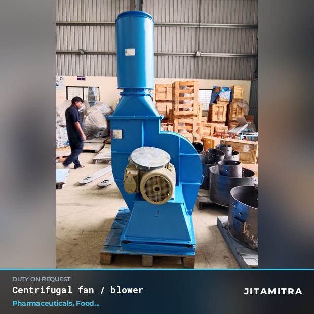 Centrifugal fan built by Jitamitra in pharmaceutical plants