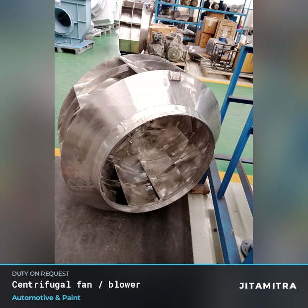 Centrifugal fan built by Jitamitra in automotive paint shops