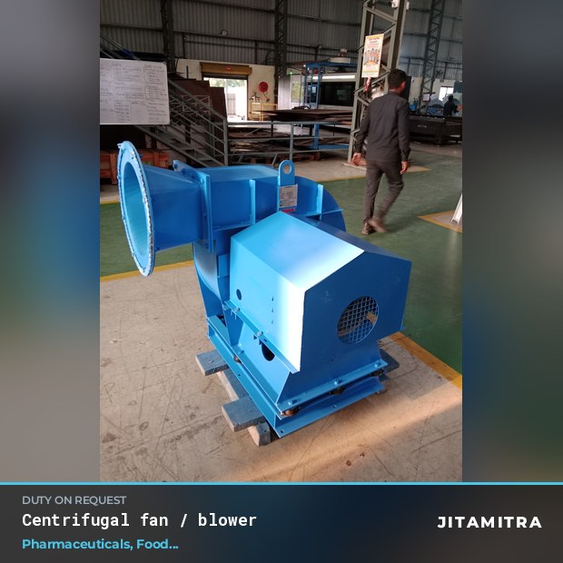 Centrifugal fan built by Jitamitra in pharmaceutical plants