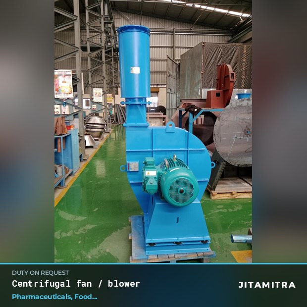 Centrifugal fan built by Jitamitra in pharmaceutical plants