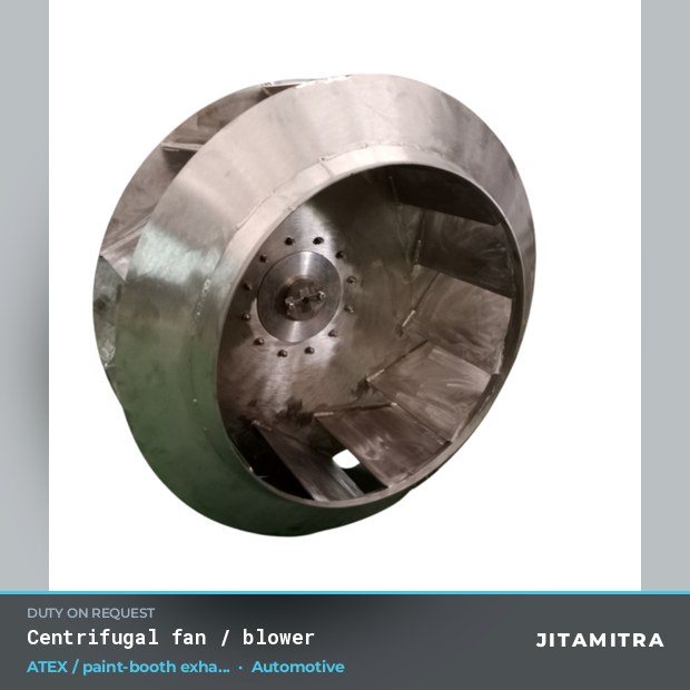 Jitamitra Automotive fan — real dispatched build