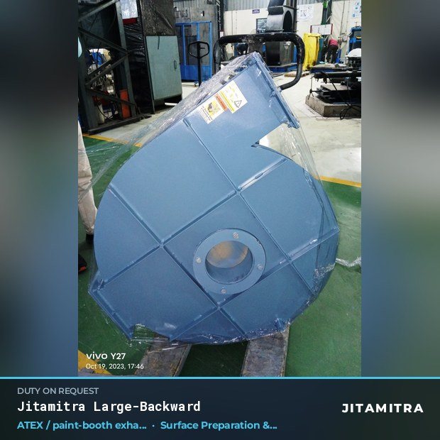 Jitamitra Surface Preparation & Blasting fan — real dispatched build