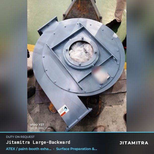 Jitamitra Surface Preparation & Blasting fan — real dispatched build
