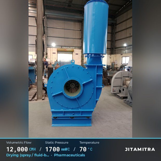 Jitamitra Radial fan — real dispatched build