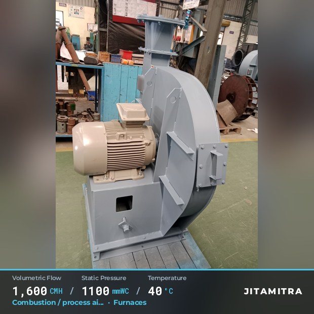 Jitamitra Radial fan — real dispatched build
