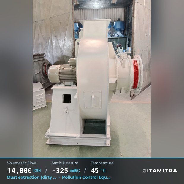 Jitamitra Pollution Control Equipment (OEM) fan — real dispatched build