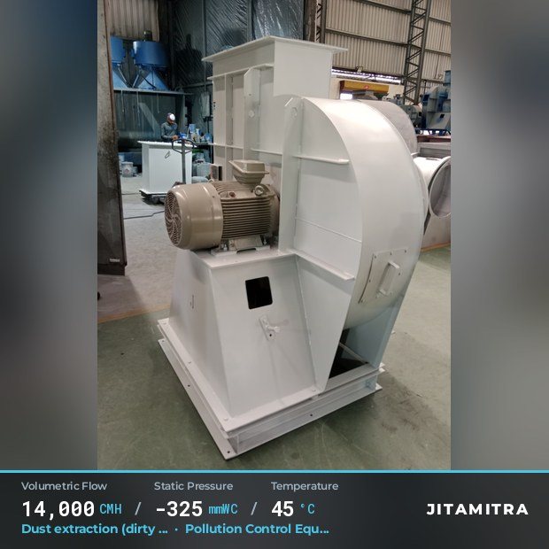 Jitamitra Pollution Control Equipment (OEM) fan — real dispatched build