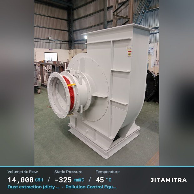 Jitamitra Pollution Control Equipment (OEM) fan — real dispatched build