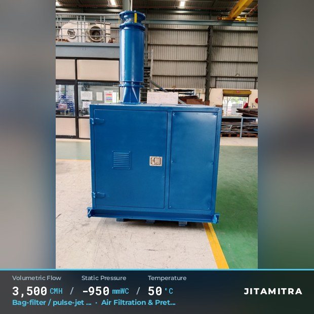 Jitamitra Air Filtration & Pretreatment fan — real dispatched build