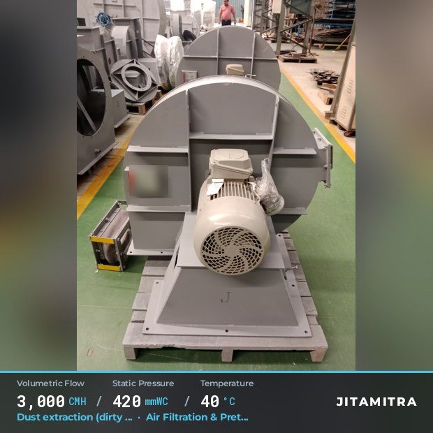 Jitamitra Air Filtration & Pretreatment fan — real dispatched build